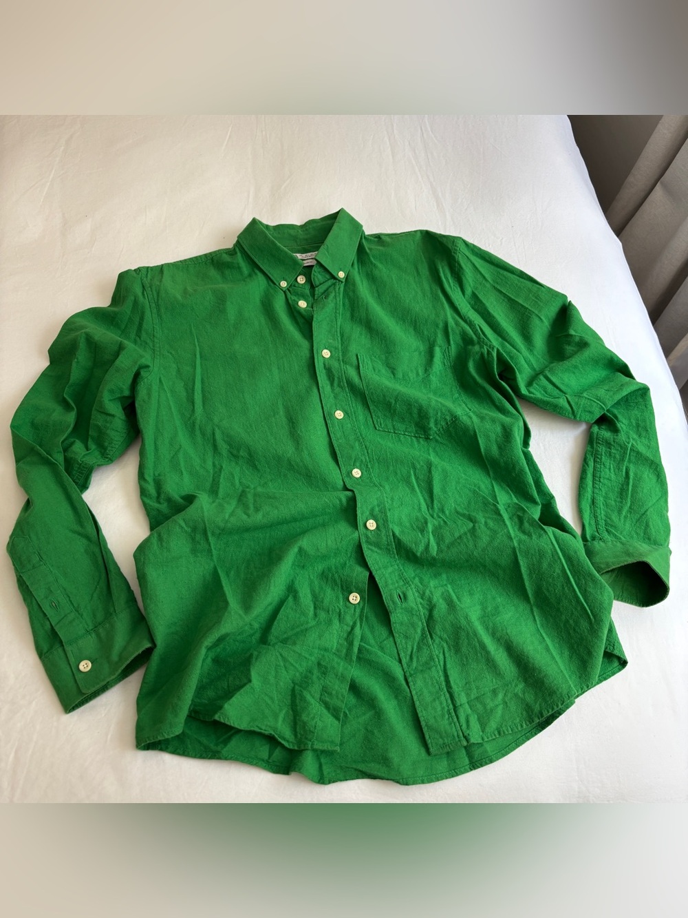 Zara Green Button-Down Shirt